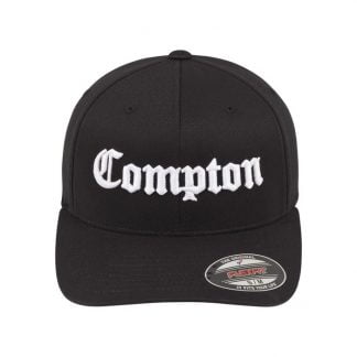 MT296 Compton Flex Fitted Cap Black