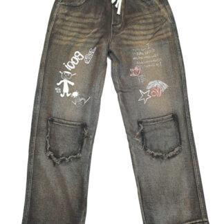 Sweat/Jeans Combination Pant J5