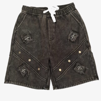 Sweat/Jeans Combination Shorts SH7