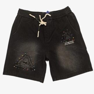Sweat/Jeans Combination Shorts SH8
