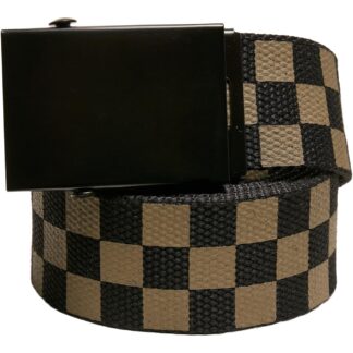 UC Check And Solid Canvas Belt TB5139